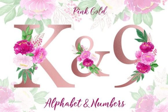 Rose Gold Floral Alphabet with Peonies: A Designer's Guide