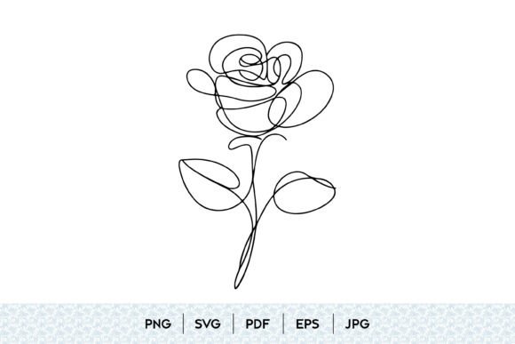 Single Line Rose Flower SVG: A Modern Floral Essential