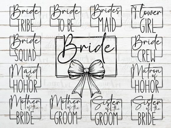 Styling Your Bridal Party: The Bachelorette Font Collection