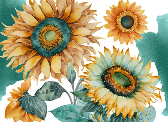 Sunflowers Watercolor: Your New Favorite Floral Design Asset
