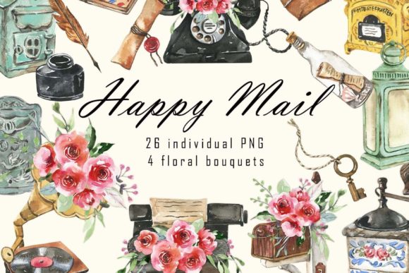 The Art of Personal Touch: Using Watercolor Happy Mail Clipart