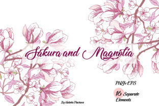 Timeless Botanicals: Using Sakura and Magnolia Clipart