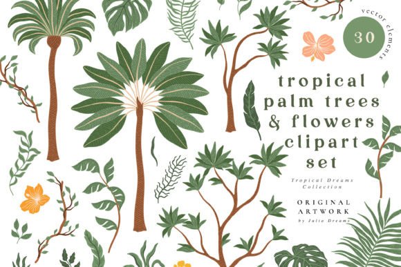 Unlocking Tropical Vibes: A Guide to Tropical Palm Trees & Flowers Clipart