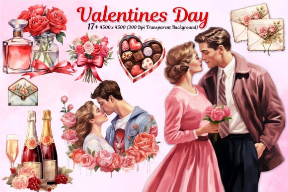 Valentine's Day Watercolor: A Creative Asset for Designers